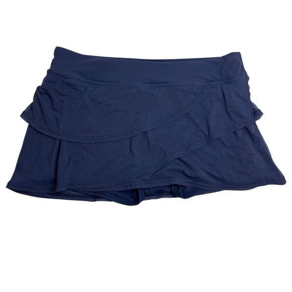 Coco Reef Women's Illusion Overlay Swim Skirt Swimsuit Black Size X-Large